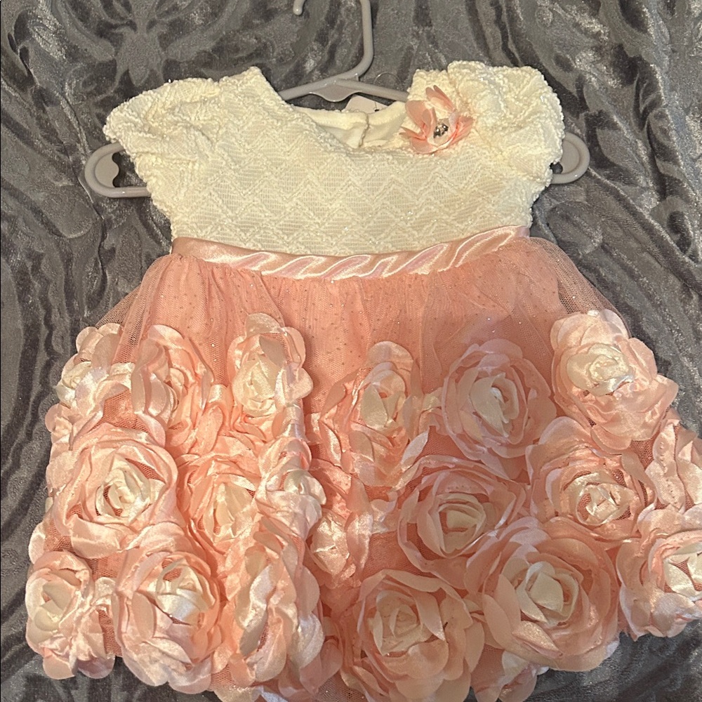 Nanette Baby Pink and Cream Floral Dress